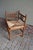 1920s Antique Dutch Oak Corner Chair with Rush Seat, 1920s For Sale - Image 5 of 7