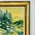 Teal 1970s Vintage Impressionist Landscape Snow Covered Trees Folk Art Original Oil Painting, Artist Signed For Sale - Image 8 of 12