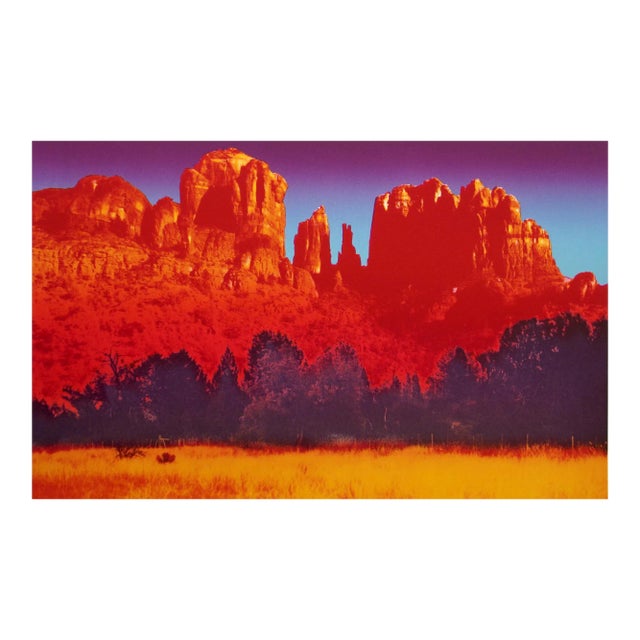 "Sedona Spectrum" Western Landscape Colorful Limited Edition Lithograph Art Print For Sale