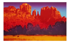 "Sedona Spectrum" Western Landscape Colorful Limited Edition Lithograph Art Print