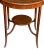 1910s English Edwardian Mahogany Inlaid Circular Side Table For Sale - Image 4 of 9