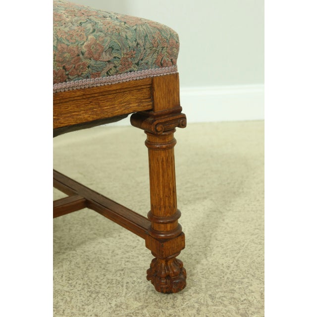 Brown Set of 6 Rj Horner Antique Oak Dining Room Chairs For Sale - Image 8 of 12