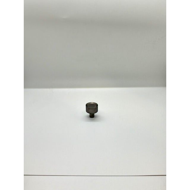 Henredon Brass Pull Pewter Finish. Modern Industrial Design.