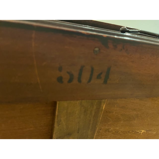 Carlton House Style Mahogany Writing Desk and Chair Early 1900s Colonial Manufacturing For Sale - Image 12 of 18