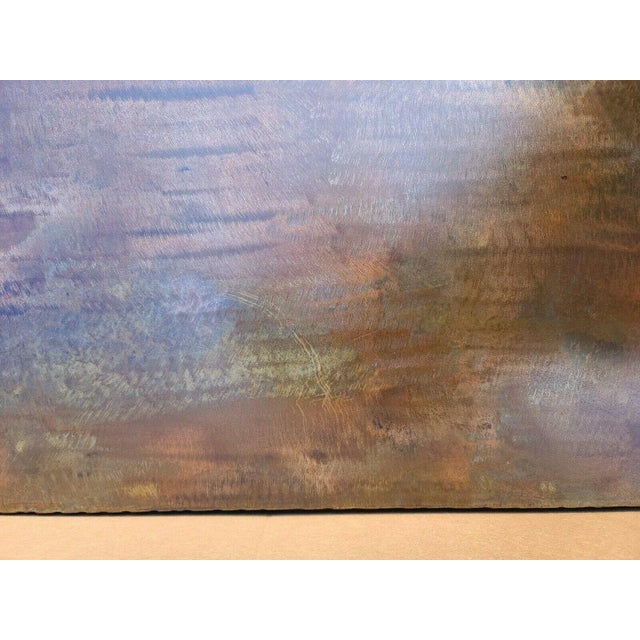 Copper Coffee Cocktail Table 73" For Sale - Image 11 of 12