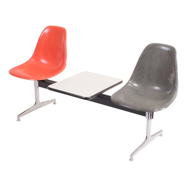 Vintage Tandem Seating Group by Charles and Ray Eames, 1970s For Sale