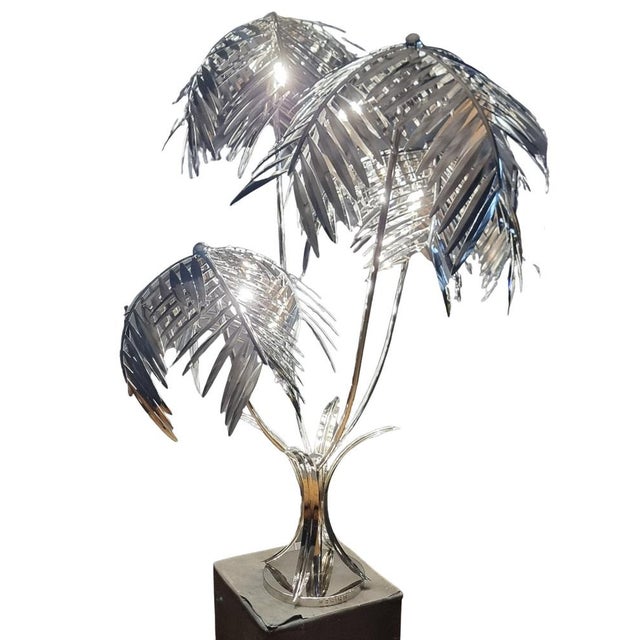 Vintage Floor Lamp in Chromed Steel For Sale - Image 5 of 16