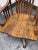 Wood Vintage H. W. Hull & Sons Tiger Oak Swivel Bankers Chair For Sale - Image 7 of 12