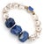 Eye Of Love Chunky Lapis Lazuli Beaded Bracelet For Sale - Image 4 of 7