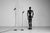 Black Model 1055 Floor Lamps by Gino Sarfatti for Arteluce, Italy, 1955, Set of 2 For Sale - Image 3 of 17