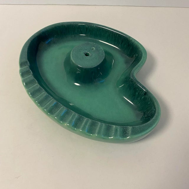 Mid Century Modern Amoeba Ceramic Ashtray 1960s Atomic Boomerang the