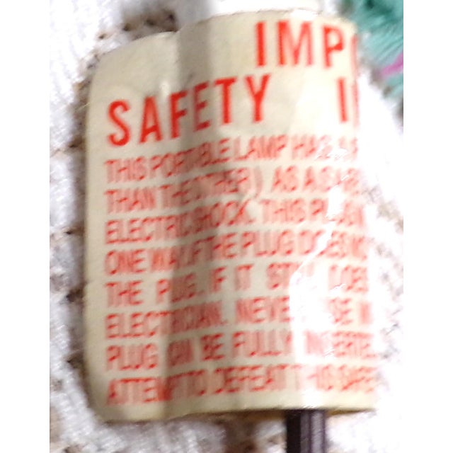 Vintage Cheyenne Victorian Stye Accent Lamp - Resin Base, Filigree/Green Felt Shade For Sale - Image 15 of 15