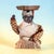 Folk Art Antique 1922 Jamaican b.w.i. Handmade Folk Art Market Woman Doll With Basket For Sale - Image 3 of 8