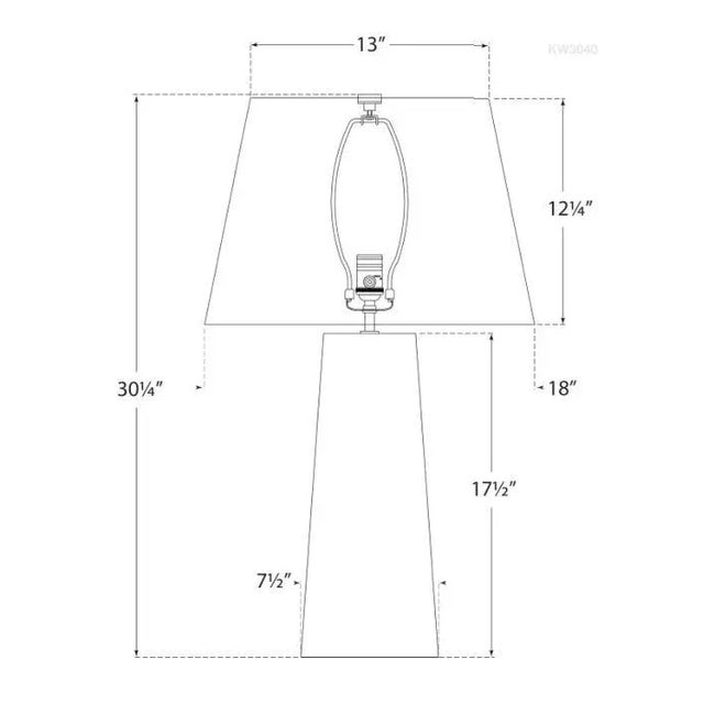 Modern Kelly Wearstler for Visual Comfort Signature Evoke Large Table Lamp in Alabaster with Linen Shade For Sale - Image 3 of 3