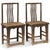 Set of Elm Shanxi Side Chairs For Sale - Image 6 of 6