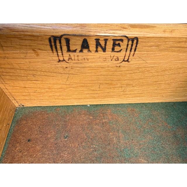 1950s Lane Copenhagen Walnut Drop-Leaf Table, Refinished For Sale - Image 17 of 17