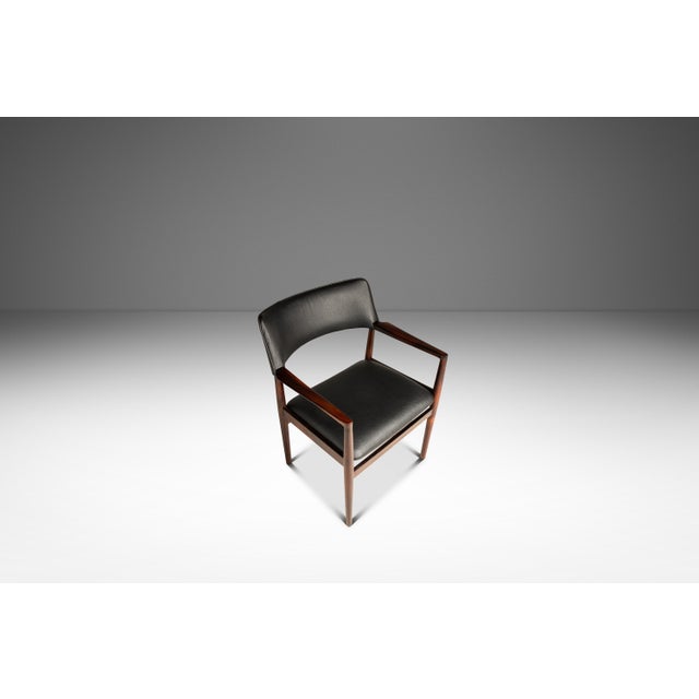 Set of Two (2) MCM Danish Modern Armchairs in Rosewood & Leather by Erik Wørts for Soro Stolefabrik, Denmark, C. 1960's For Sale - Image 9 of 18