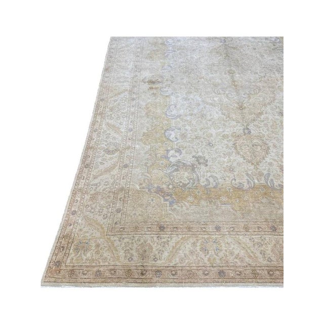 1950s Old Persian Tabriz Area Rug 8 X 12 For Sale - Image 11 of 12