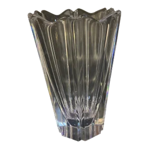 Late 20th Century Corona Crystal Vase by Orrefors
