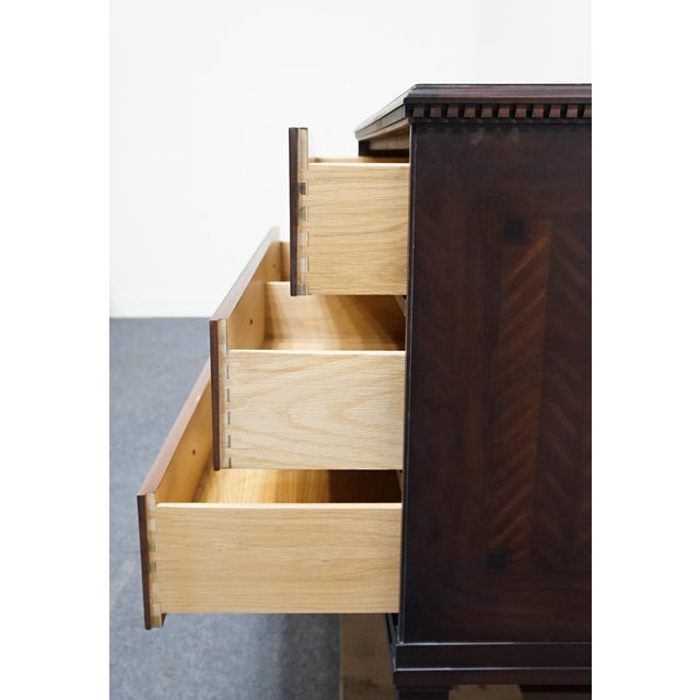 Wood Councill Craftsmen Mahogany Traditional Duncan Phyfe Style 48" Low Chest of Drawers For Sale - Image 7 of 13