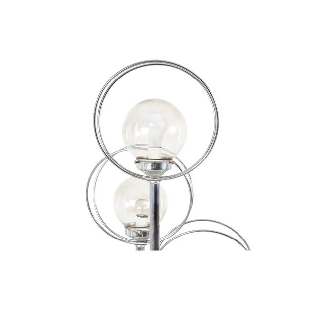 Mid-Century Modern Space Age Chrome 3 Orb Globe Floor Lamp For Sale - Image 10 of 11