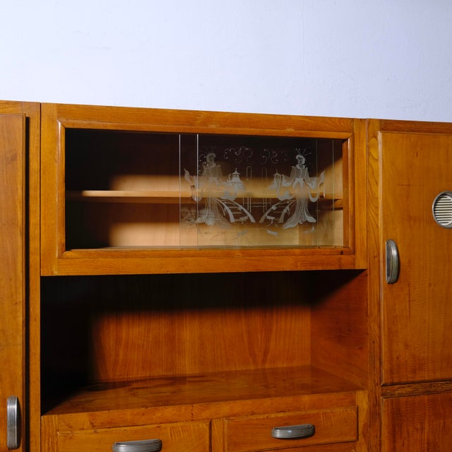 Wood Vintage Italian Wooden Sideboard, 1950s-1960s For Sale - Image 7 of 18