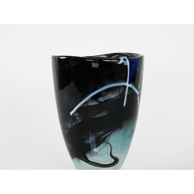 Kosta Boda Swedish Glass Vase by Anna Ehrner for Kosta Boda, 1980s For Sale - Image 4 of 9