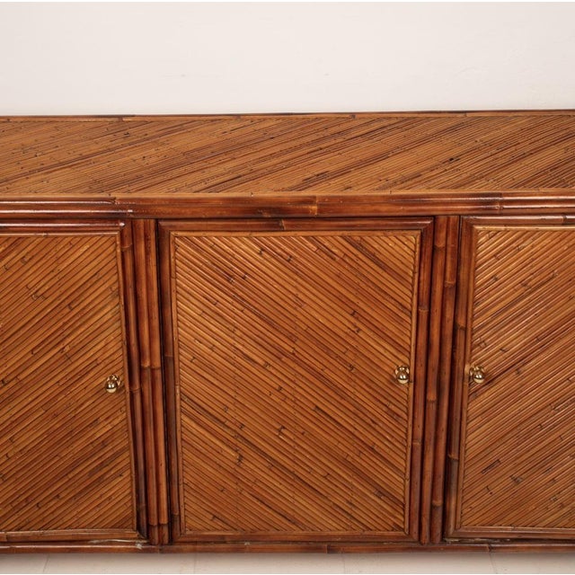 Southern Nurseries Rattan Sideboard from Vivai Del Sud, 1970 For Sale - Image 9 of 18