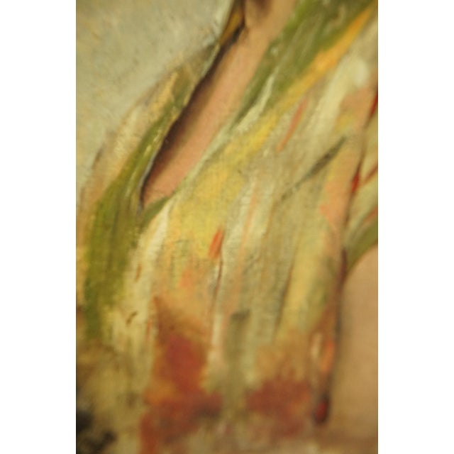 Giovanni Fattori, Portrait of a Woman, 19th Century, Oil Painting on Canvas, Framed For Sale - Image 7 of 18