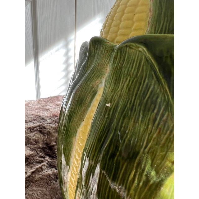 Vintage 1990s Ceramic Corn Cookie Jar For Sale - Image 4 of 7