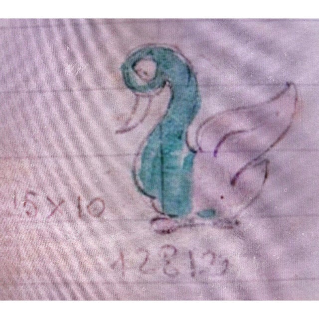 Glass Seguso Vetri d'Arte Murano Vintage Red Head Gold Flecks Body Italian Art Glass Baby Duck Bird Figure For Sale - Image 7 of 7