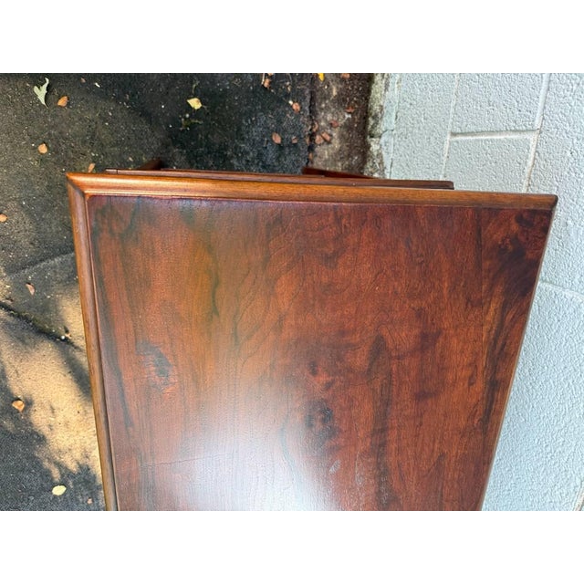 Antique Victorian Style Burled Wood Spool Table For Sale - Image 13 of 14