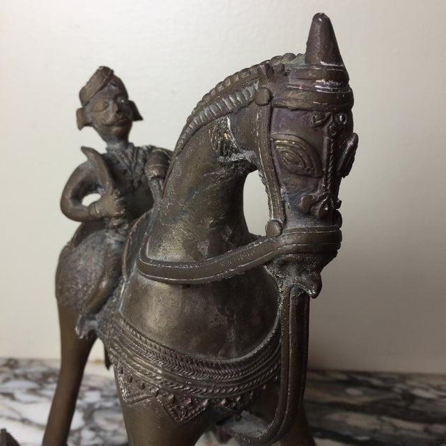 Vintage Bronze Statue of King on Horse For Sale - Image 4 of 9