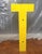 Vintage 38" Architectural Salvage Sign Letter "T" For Sale - Image 10 of 10