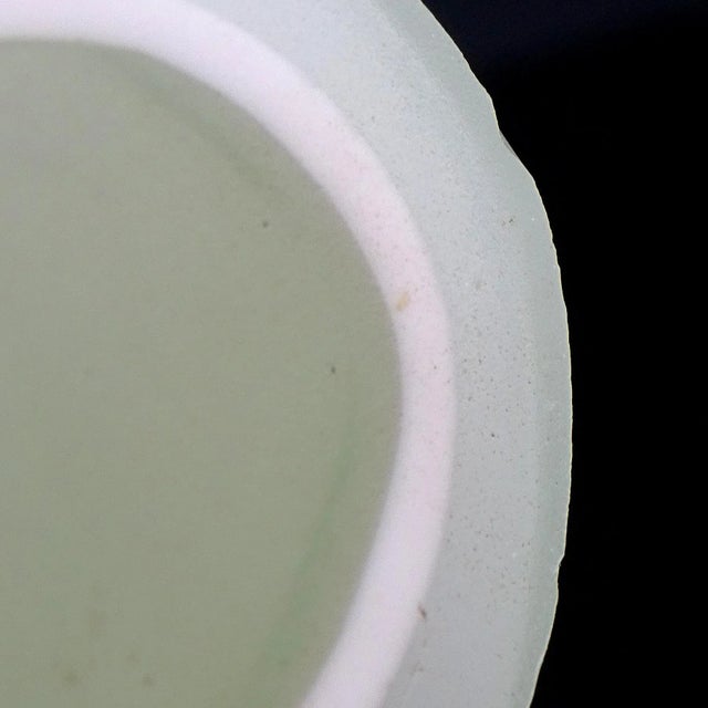 Vintage Murano Flower Millefiori Canes Green Blue White Italian Art Glass Mushroom Toadstool Paperweight Sculpture For Sale In Orlando - Image 6 of 6