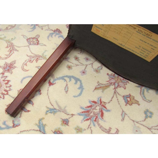 Brown Shield Back Mahogany and Leather Chippendale Style Side Chairs by Lawsonia Manufacturing Co. Philadelphia Pa - Set of 6 For Sale - Image 8 of 13