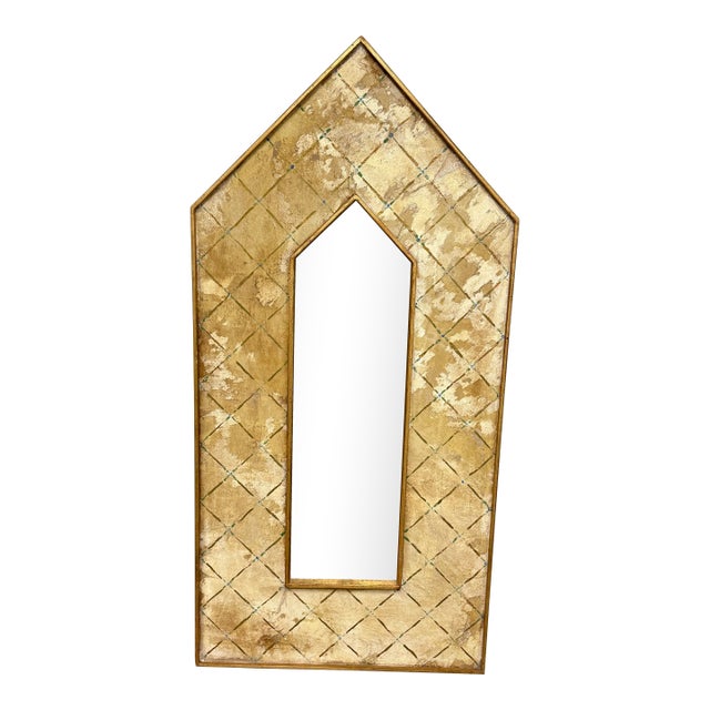 Vintage Italian Fresco Wall Mirror For Sale