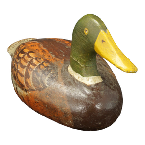 Antique Folk Art Wood Mallard Duck Circa 1900-1920’s