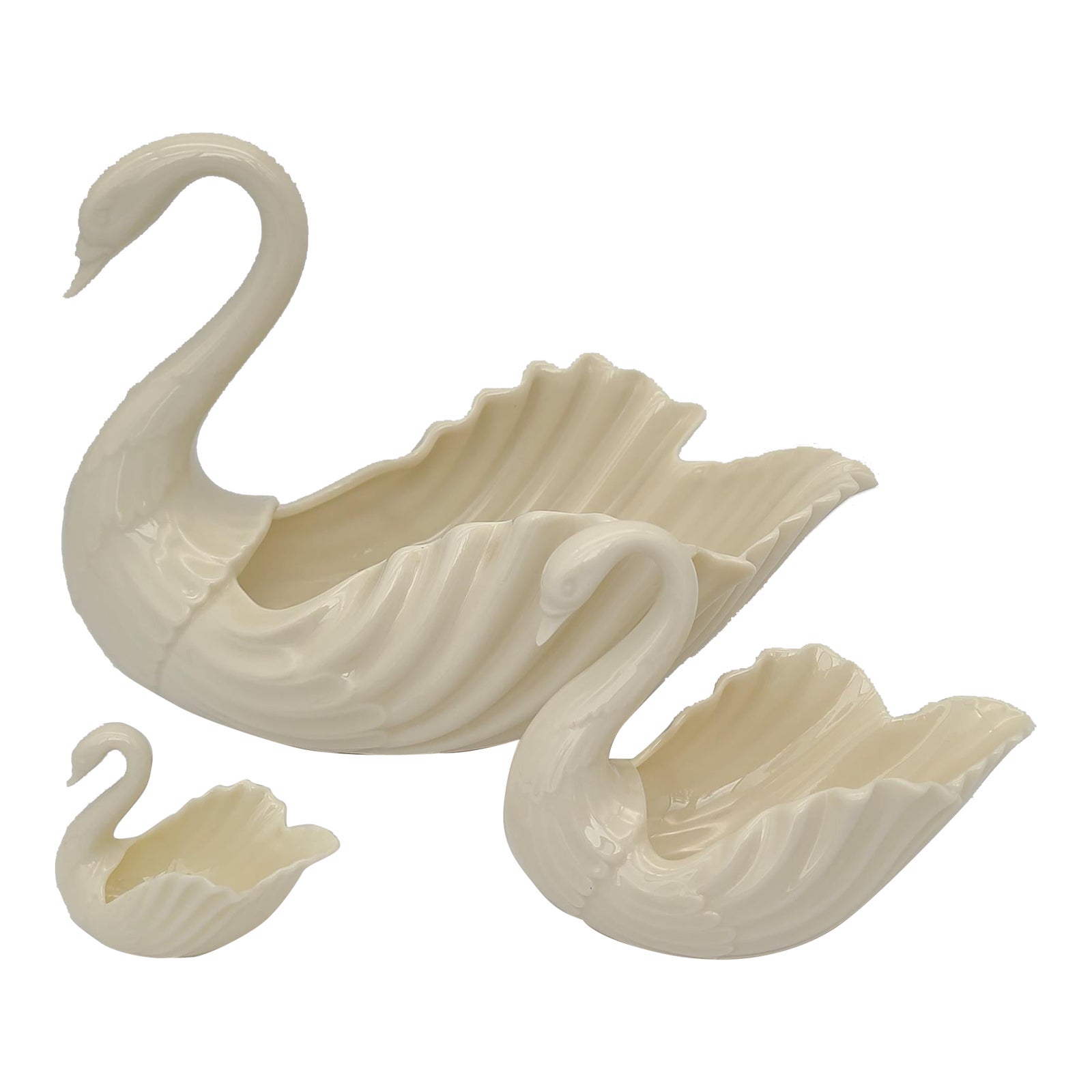 Lenox Swan Trio Circa 19301953Set of 3 Chairish