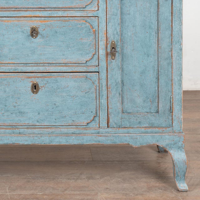 Swedish 19th Century Blue Painted Small Sideboard Console For Sale - Image 15 of 16