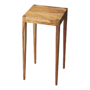 Cagney Solid Wood Scatter Table, Light Brown