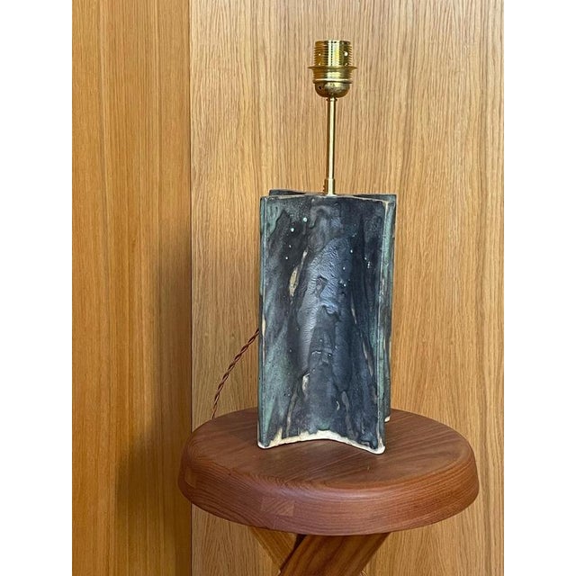 Charlotte Perriand Studiolo Ceramic Table Lamp by Renzo Maar For Sale - Image 4 of 8