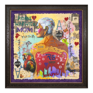Marcus Glenn Always Something There to Remind Me Signed Dionne Warwick Framed