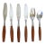1960s Jh Quisgaard Group of Dansk Design Fjord Germany and by Present Japan Stainless Flatware - 6 Pieces For Sale