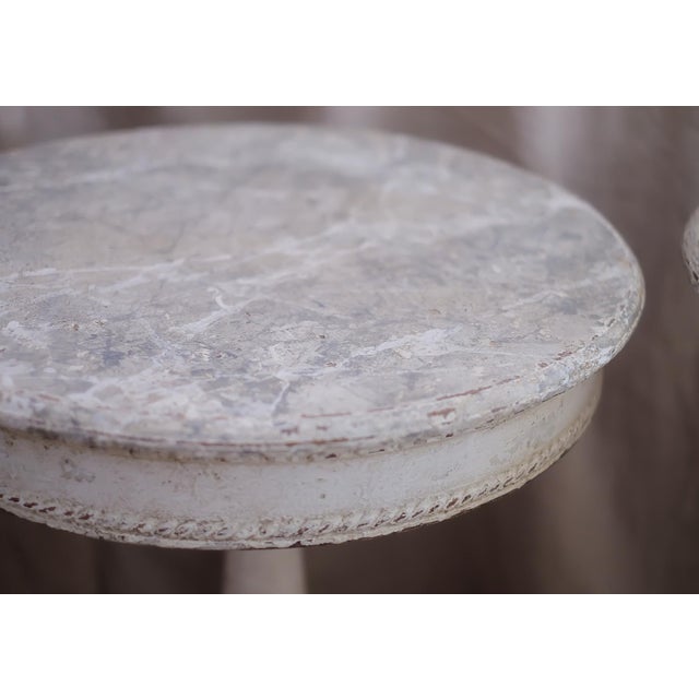 Early 19th Century Pair of French Side Tables For Sale - Image 4 of 7