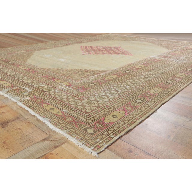 Late 19th Century Antique Persian Khorassan Rug, 09'10 X 12'07 For Sale - Image 9 of 13