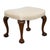 19th Century 19th Century English Mahogany Upholstered Stool with Cabriole Legs For Sale - Image 5 of 12