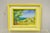 Late 20th Century Daniel Belliard Enamel on Copper Small Framed Painting Yellow Countryside For Sale - Image 10 of 10
