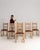 A set of 5 ladder-back dining chairs whose natural oak, brown seats gives it real character at first glance. It was made...