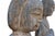 Pair Monumental Antique 48" Solid Stone Chinese Court Lady Figure Statues Tang Style For Sale - Image 10 of 18